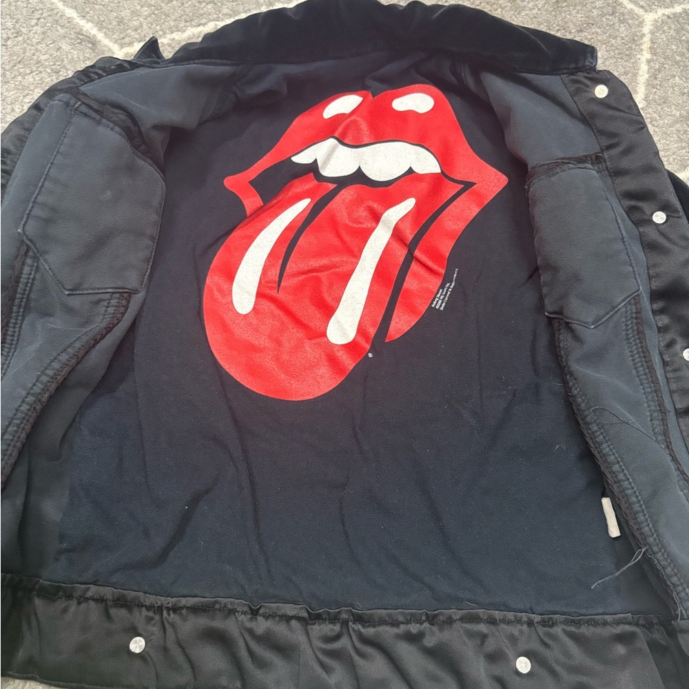 The Rolling Stones Black Velvet Jean Jacket - Picture 3 of 4
